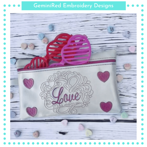 Love Zipper Bag {Three Sizes} - Image 2
