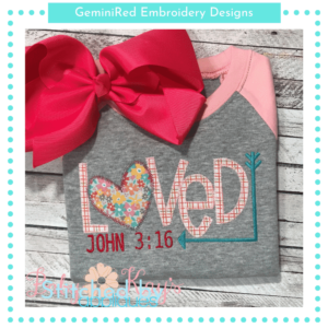 Loved, John 3:16 {Four Sizes}