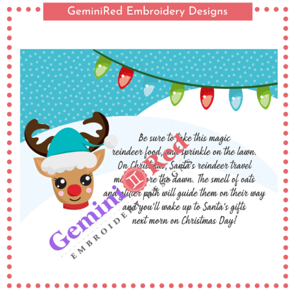 PRINTABLE - Magical Reindeer Food Cards - Image 2
