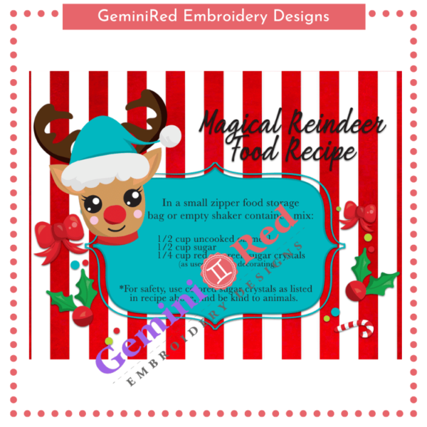 PRINTABLE - Magical Reindeer Food Cards - Image 3