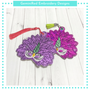 Mardi Gras Bookmark {4x4}