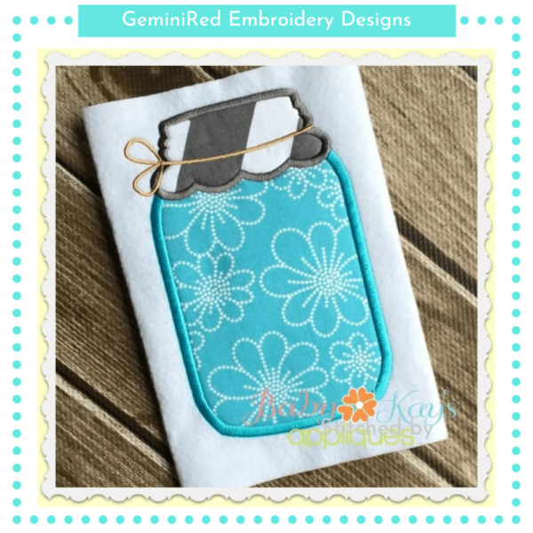 Mason Jar Appliqué {Four Sizes} - Image 3