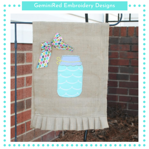 Mason Jar Appliqué {Four Sizes} - Image 4