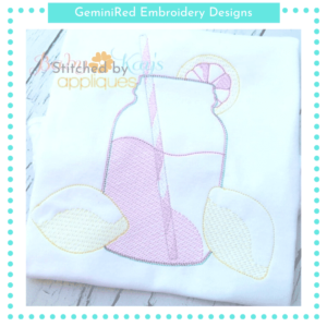 Mason Jar Lemonade Sketch {Four Sizes}