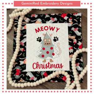 Meowy Christmas {Four Sizes}