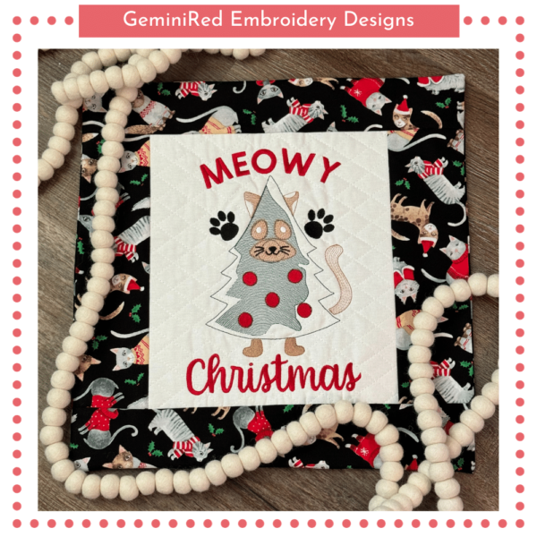 Meowy Christmas {Four Sizes}