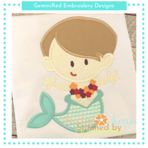 Mermaid Boy {Four Sizes}