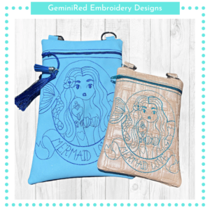 Mermaid Love Zipper Bag {Two Sizes}