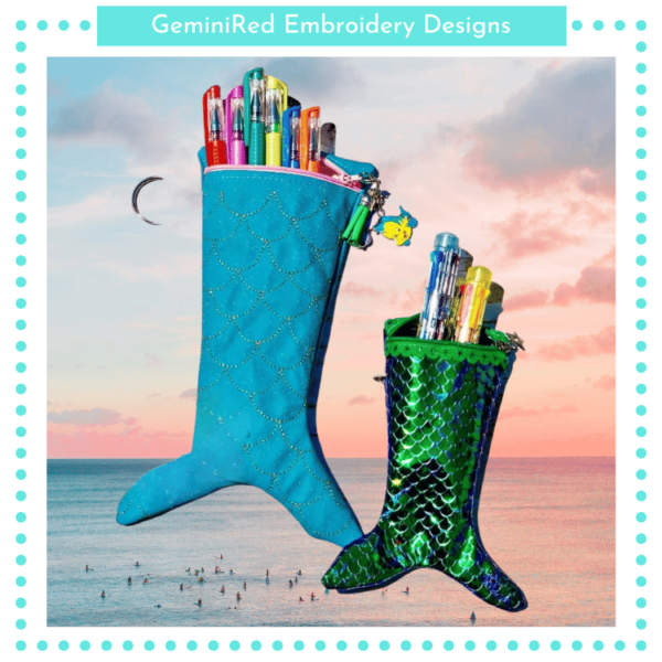 Mermaid Tail Pencil Bag {Two Sizes} - Image 2