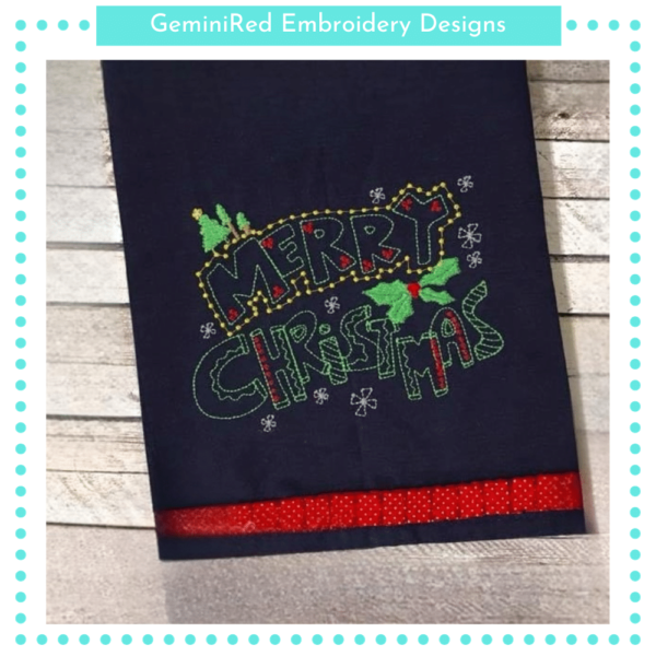 Merry Christmas Whimsical {Four Sizes}