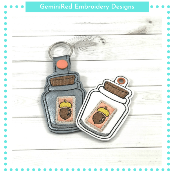 Message in a Bottle Key Fob {Eyelet & Snap}