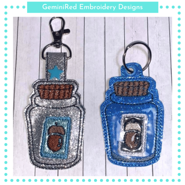 Message in a Bottle Key Fob {Eyelet & Snap} - Image 2