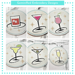 Mix Drink Coaster Set {4x4}