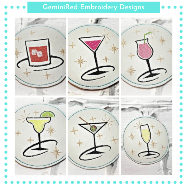 Mix Drink Coaster Set {5x7}