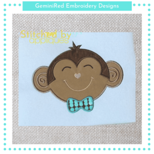 Monkey Boy Face {Three Sizes}