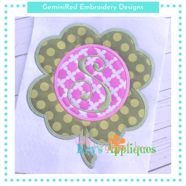 Monogram Patch Clover {Four Sizes}