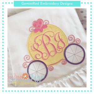 Monogram Princess Carriage {Four Sizes}