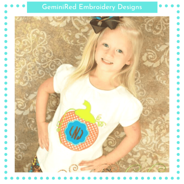 Monogram Pumpkin {Four Sizes} - Image 2