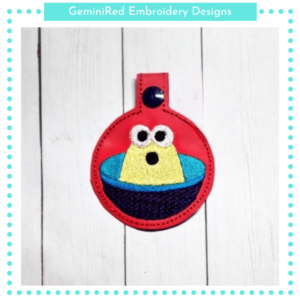 Monster Ship Key Fob {Eyelet & Snap}