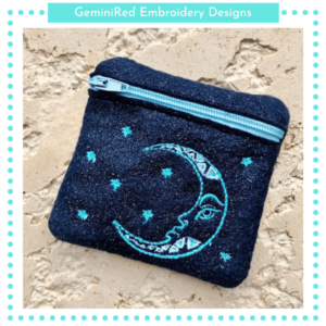 Moon Face Zipper Bag {Three Sizes}