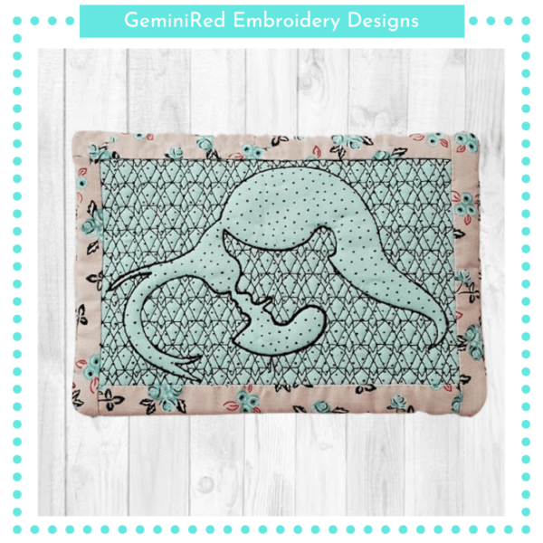 Mother & Child Mug Rug {5x7}