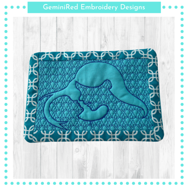 Mother & Child Mug Rug {5x7} - Image 2