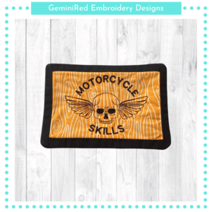 Motorcycle Skills Mug Rug {5x7}