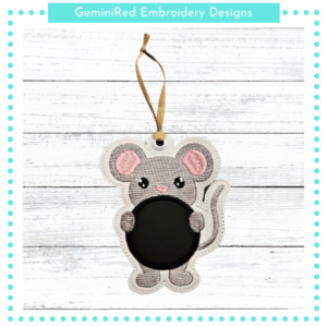 Mouse Monogram Tag {4x4}
