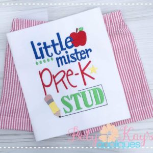 Little Mister Pre-K Stud {Three Sizes}