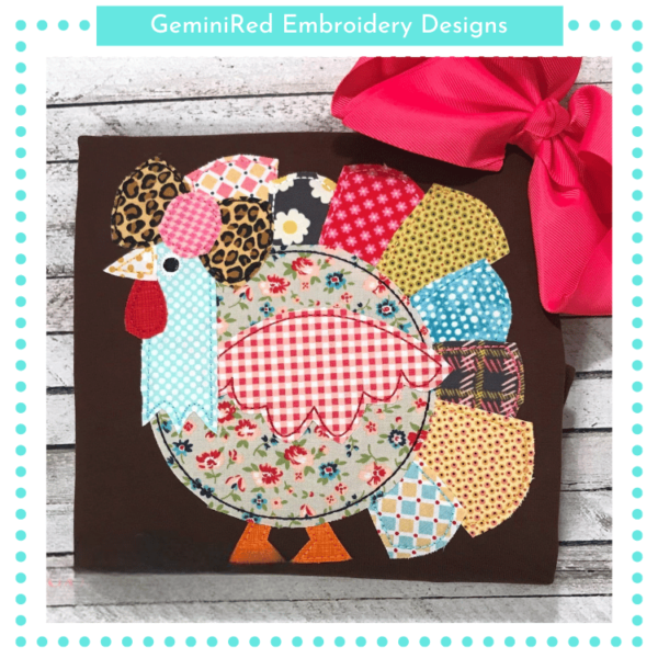 Mrs. Turkey {Four Sizes}