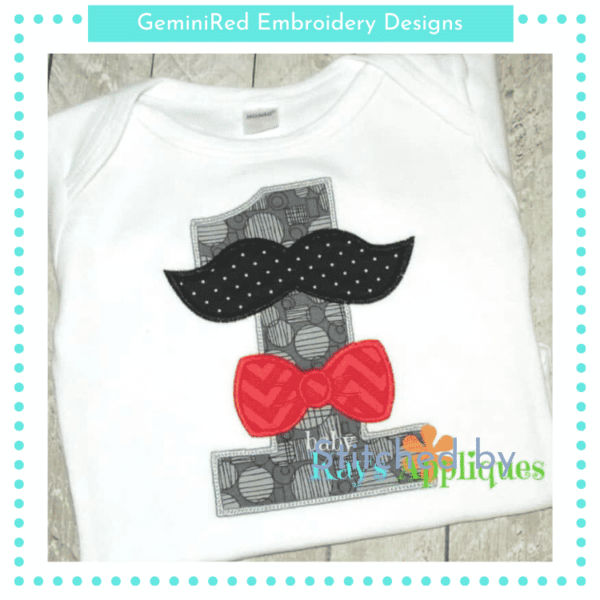 Mustache and Bow Tie Numbers {Four Sizes} - Image 3