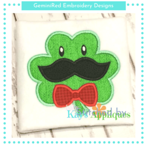 Mustache Clover {Four Sizes}