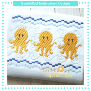 Octopus Faux Smock {Three Sizes}