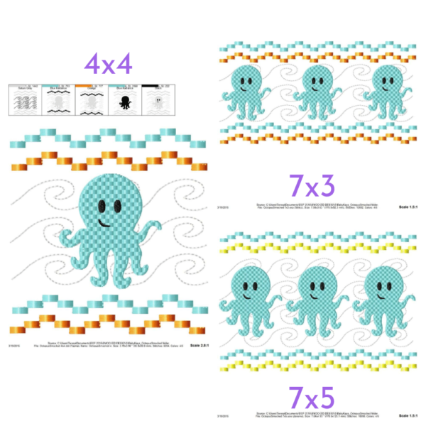 Octopus Faux Smock {Three Sizes} - Image 2