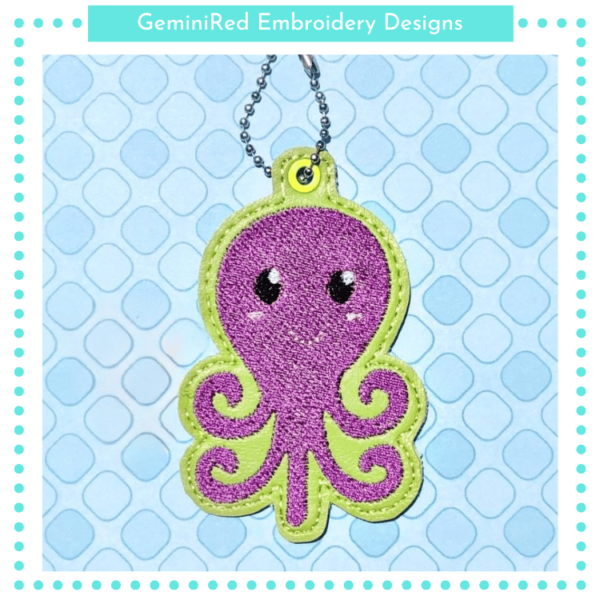 Octopus Key Fob {Eyelet & Snap} - Image 2