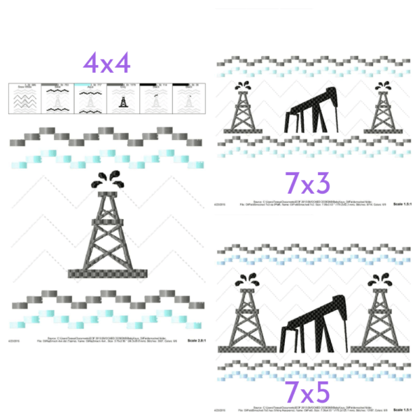 Oil Field Faux Smock {Three Sizes} - Image 2