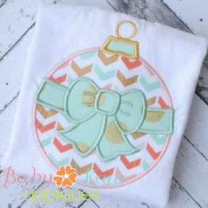 Ornament with Bow {Four Sizes}