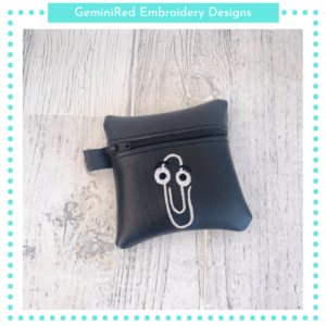 Paper Clip Zipper Bag {4x4}