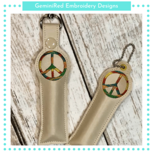 Peace Lip Balm Holder {Eyelet & Snap}