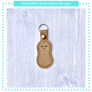 Peanut Key Fob {Eyelet & Snap}