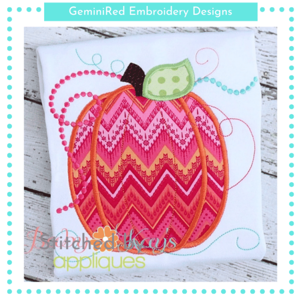 Pearls and Swirls Pumpkin {Four Sizes}