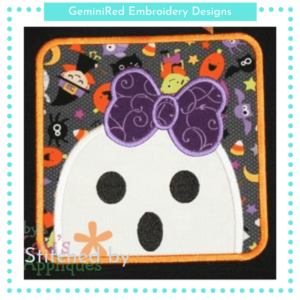 Peeking Ghost Girl {Four Sizes}