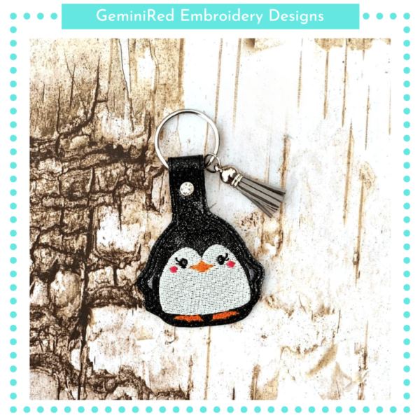 Penguin Buddy Key Fob {Eyelet & Snap}
