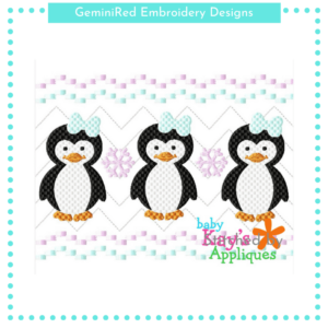Penguin Girl Faux Smock {Three Sizes}
