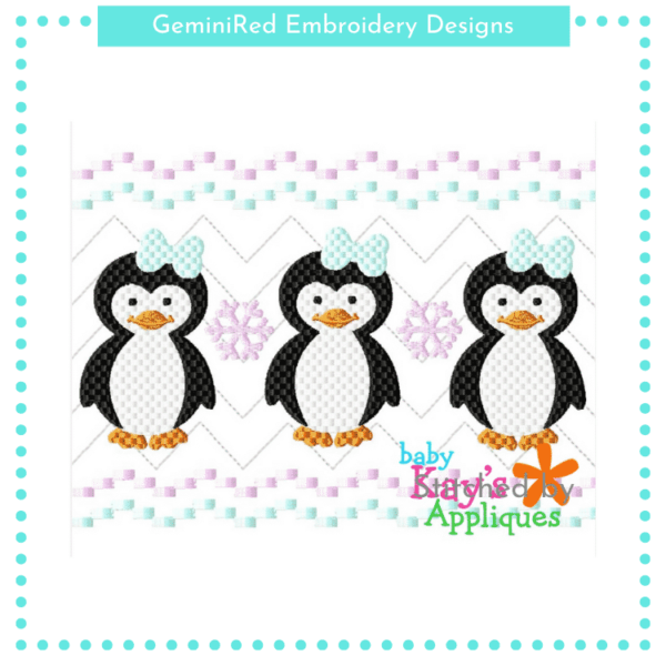 Penguin Girl Faux Smock {Three Sizes}