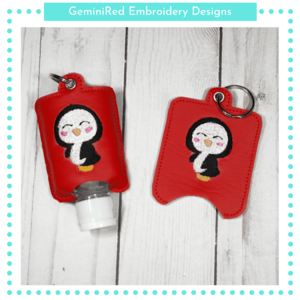 Penguin Sanitizer Holder {Eyelet & Snap}