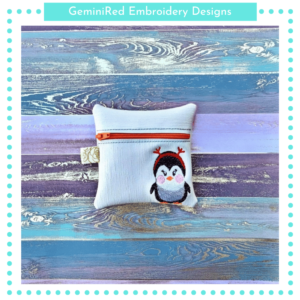 Penguin Zipper Bag {4x4}