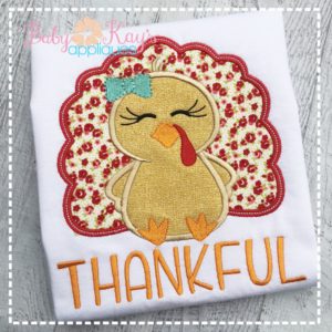 Thankful Turkey Girl {Four Sizes}