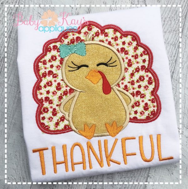 Thankful Turkey Girl {Four Sizes}