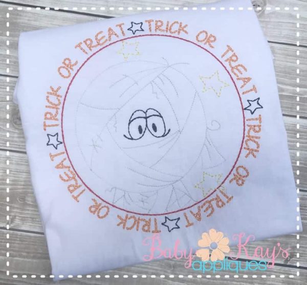 Trick or Treat Mummy Sketch {Four Sizes}